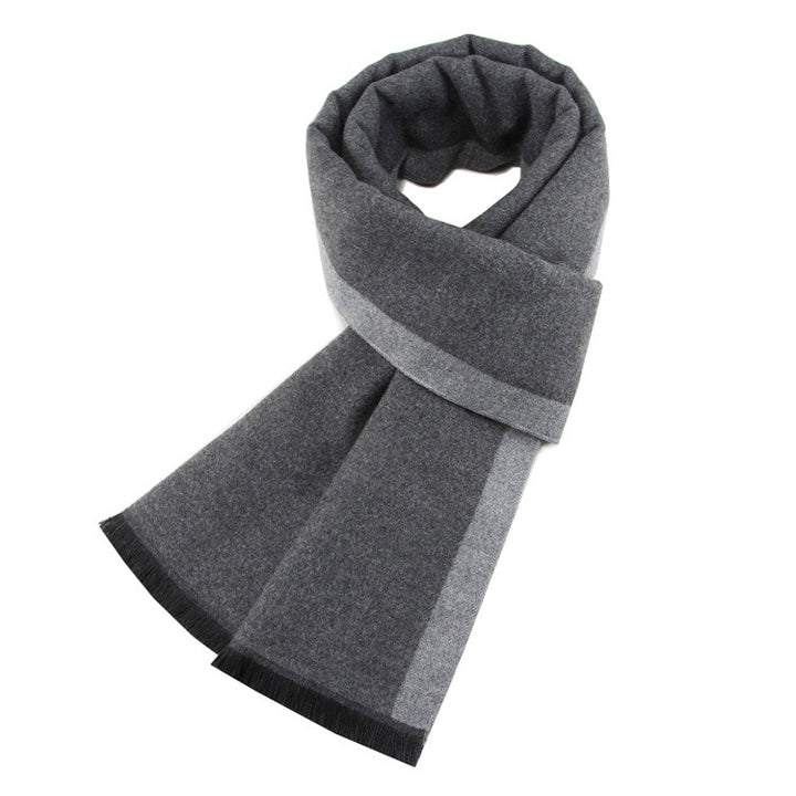 Classic winter scarf for men, 180 cm