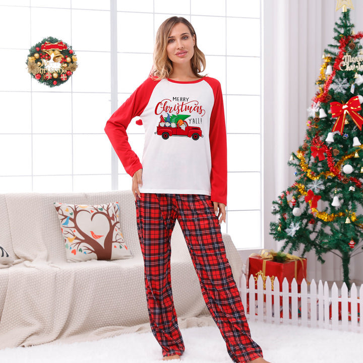 Family Pajama Set with Check Pattern