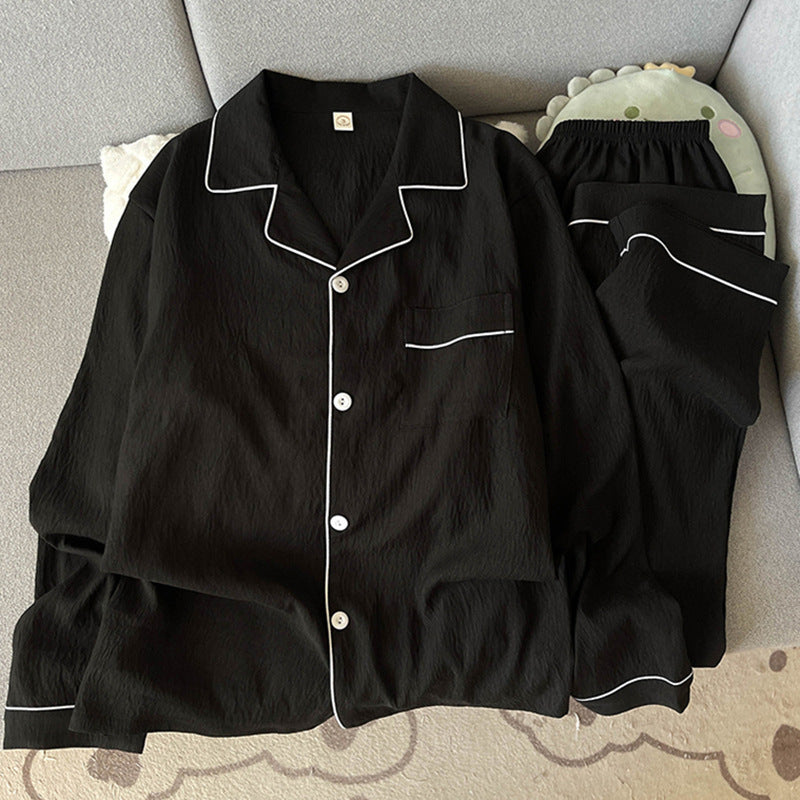 Men's Pajama Set, Cotton Muslin, Long Sleeve, Checked