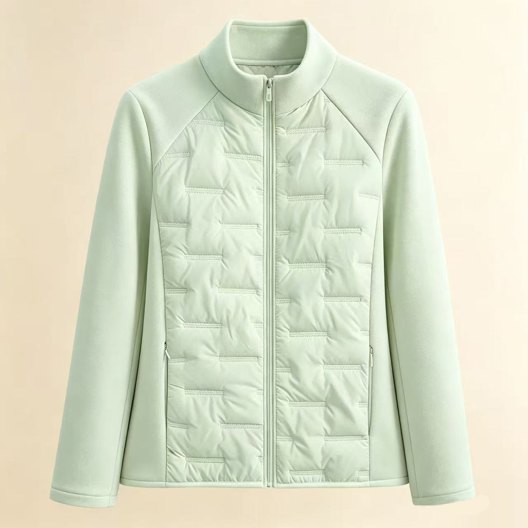 Sporty, fitted quilted jacket for women