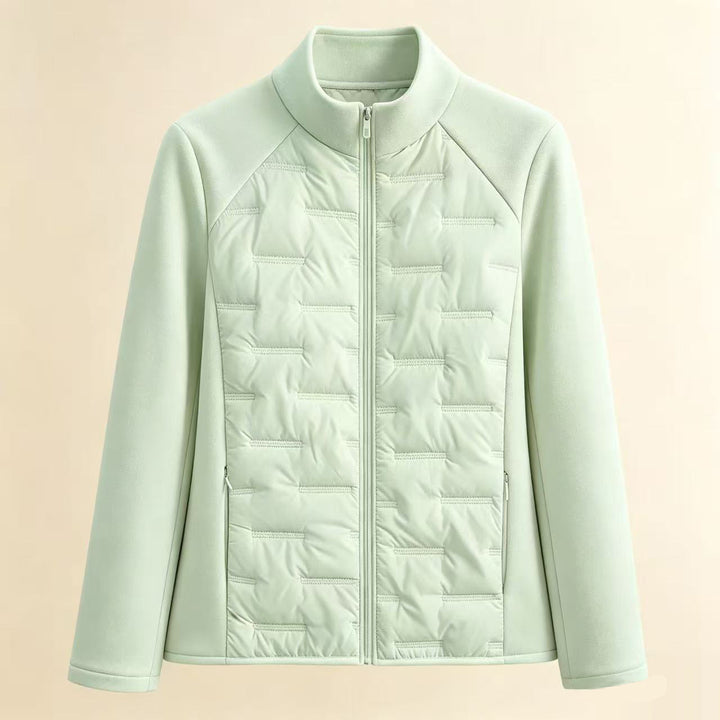 Sporty, fitted quilted jacket for women