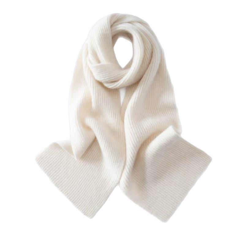 Solid color alpaca cashmere scarf, thick and warm