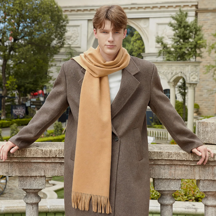 Solid color wool scarf for women and men