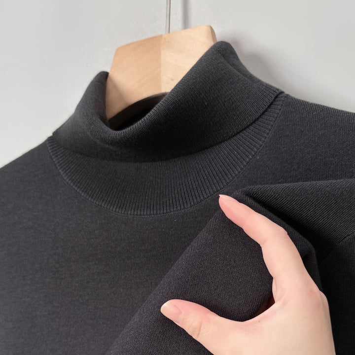 Men's wool sweater, turtleneck, extra warm
