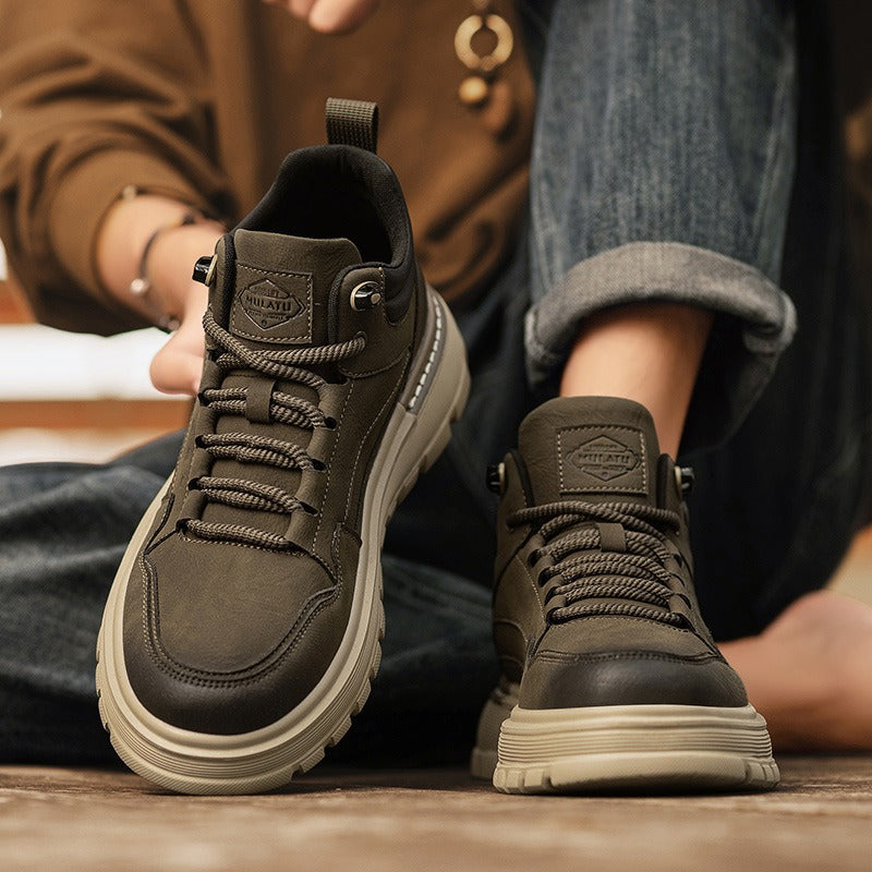 Light high-top casual shoes, non-slip