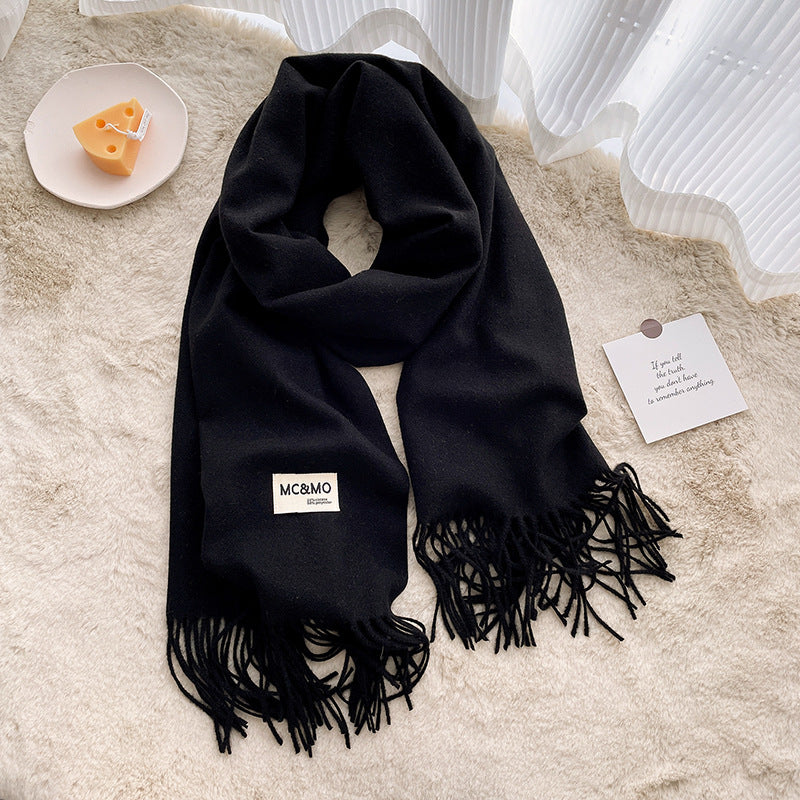 Long scarf made of cashmere imitation, 65x200 cm