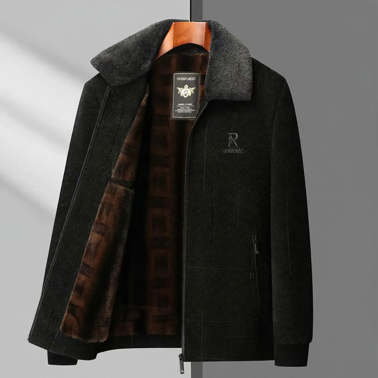 Men's Winter Jacket, Chenille, lined, for seniors