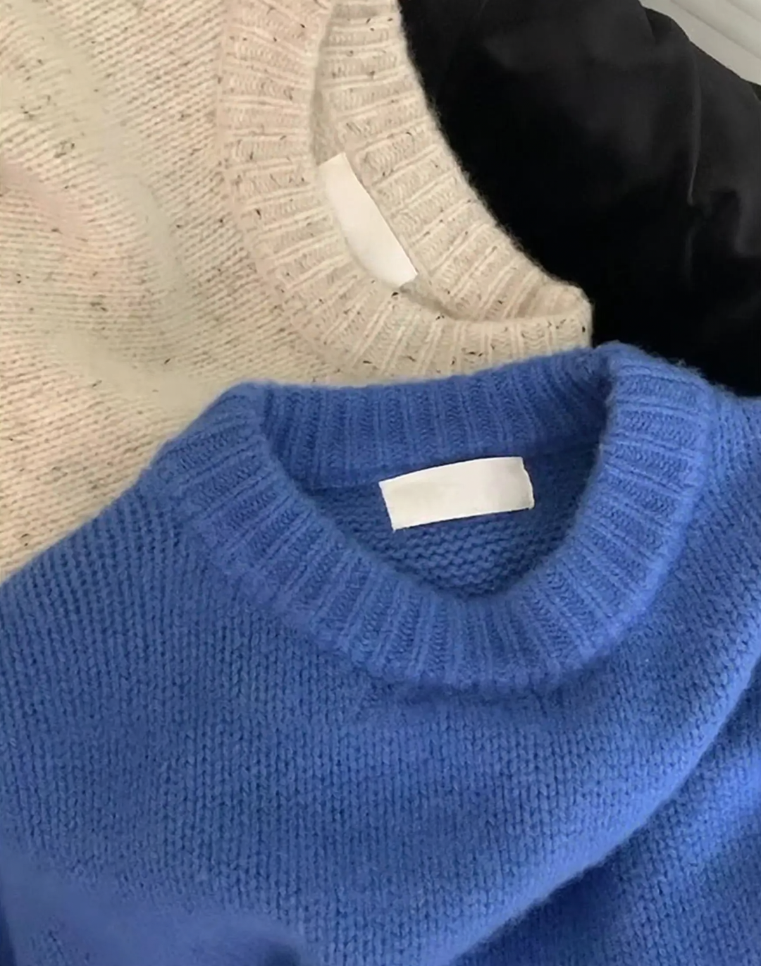 Soft knit sweater in festive red