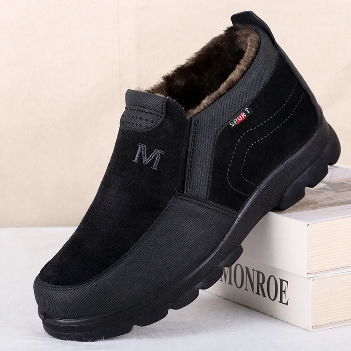 Men's winter boots, PU upper material, warm lined