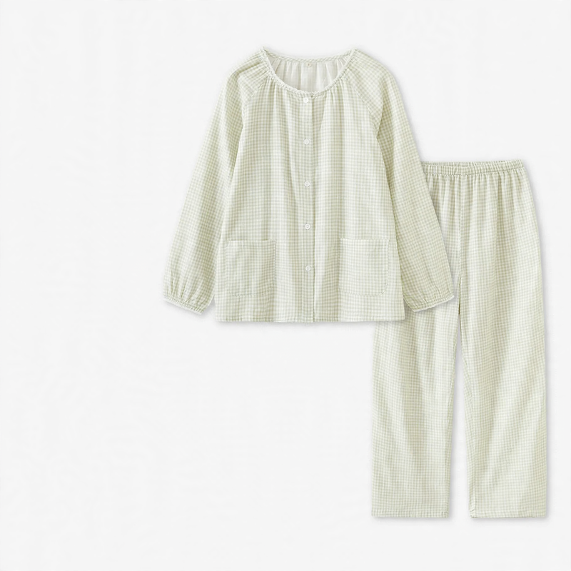 Cotton Pajamas for Couples in Striped Design