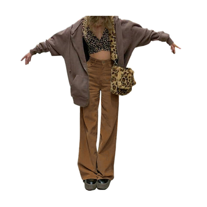 Kord-Wide pants in extra long length
