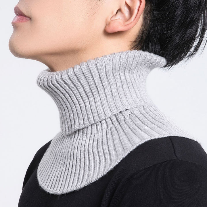 Knitted collar warmer, solid color, warming