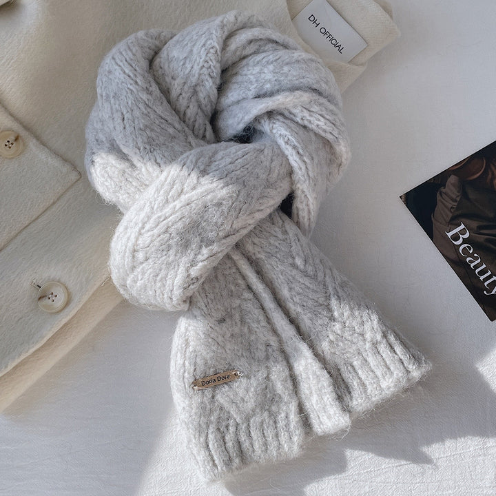 Elegant Alpaca Scarf, 165x24cm