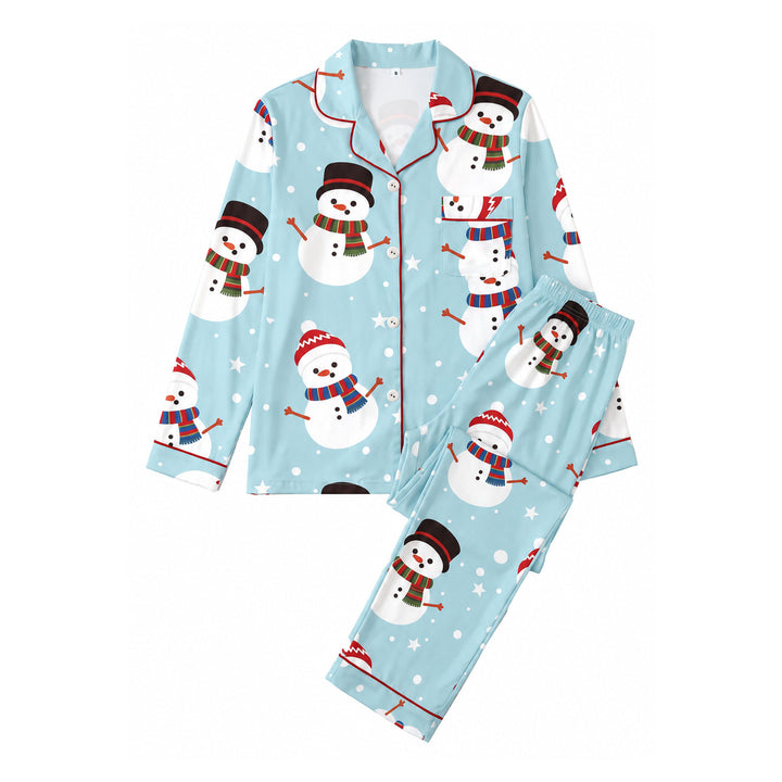 Women's Loungewear, Long Sleeve, Christmas Motif, Milk Silk