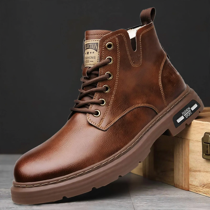 Men's boots, insulated, in work style
