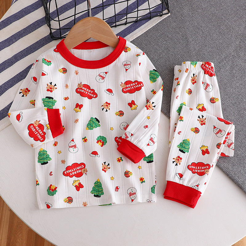 Children's Pajama Set made of Cotton with Jacquard Pattern