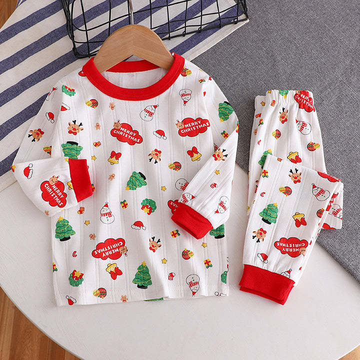 Children's Pajama Set made of Cotton with Jacquard Pattern