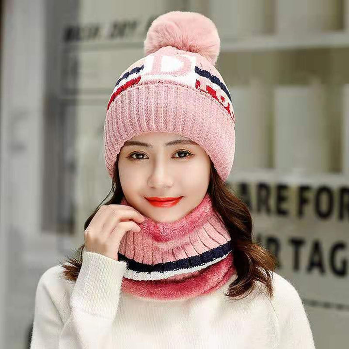 Winter Knit Set: Beanie and Scarf for Women