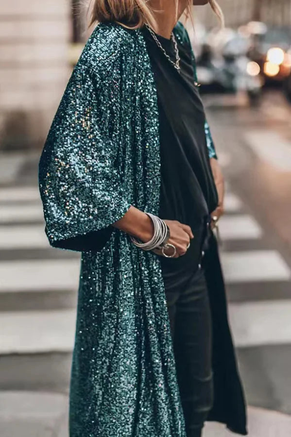 Lune London | Long Sequin Gilet
