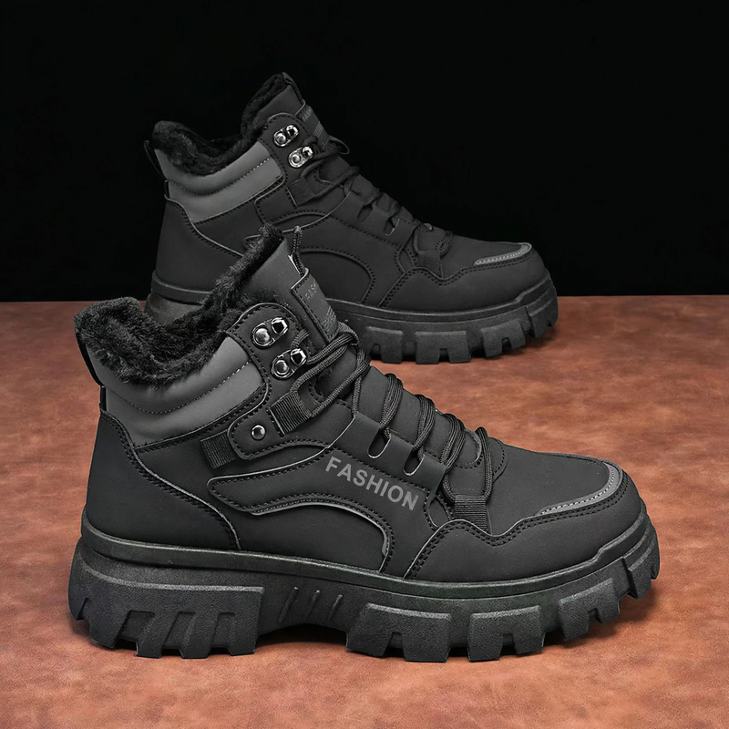 Padded men's work boots, outdoor ankle boots