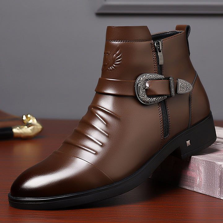 Men's business boots, water-repellent, warm