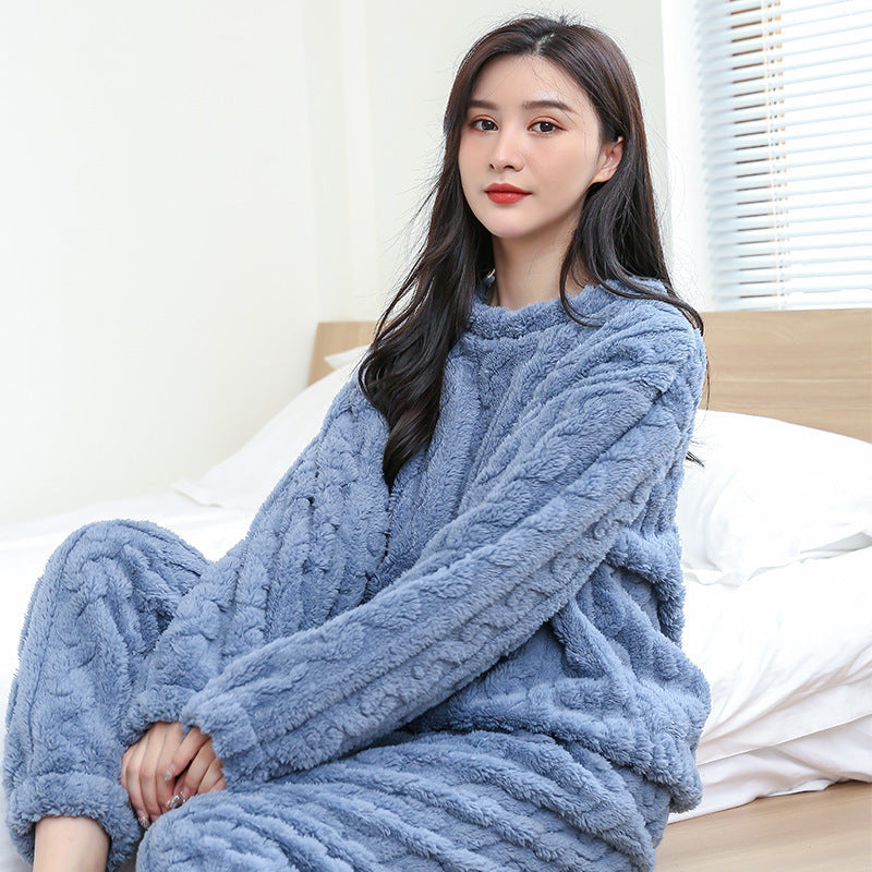 Unisex house suit, lined, warm winter set
