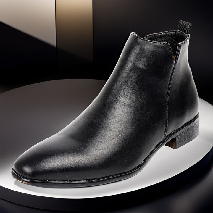 Men's Chelsea Boots with Side Zipper