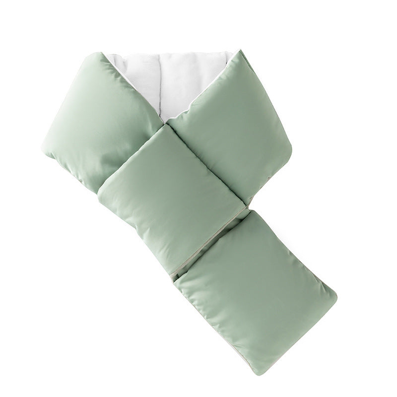 Quilted down scarf, 90x12.5 cm