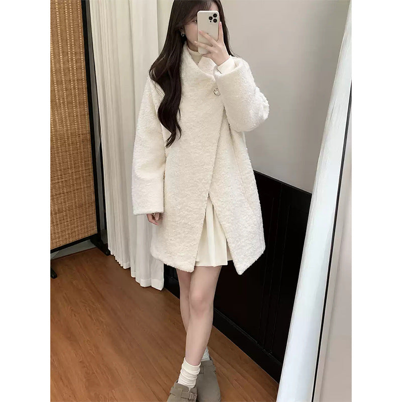 Women's Teddy Fleece Jacket in White
