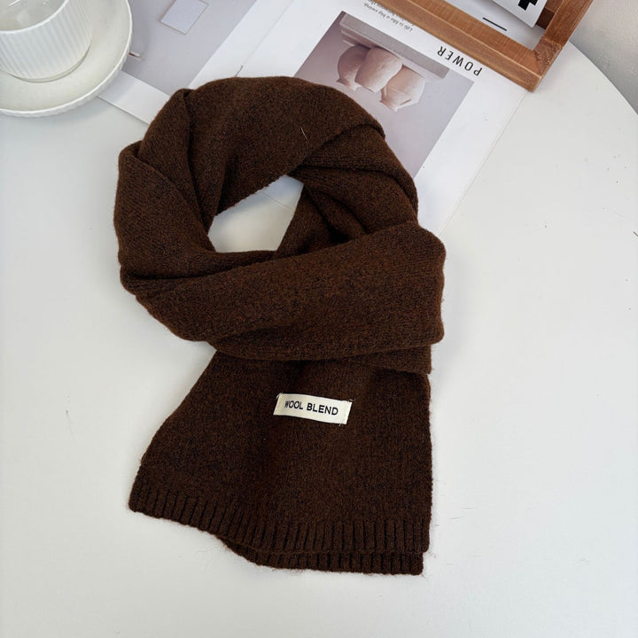 Knitted scarf, 20x160 cm, for autumn and winter