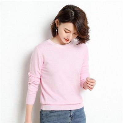 Women’s knitted sweater, stand-up collar, loose fit