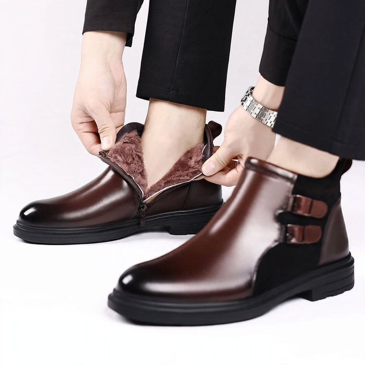 Men's Chelsea Boots, Cowhide, Business Style