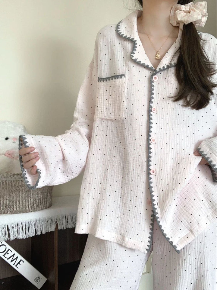 Women's Pajama Set, long-sleeved, for Spring and Autumn