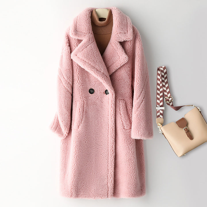 Ladies' Teddy Coat made of Lambswool