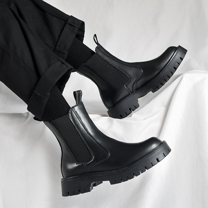 Men's Chelsea Boots made of leather, water-repellent
