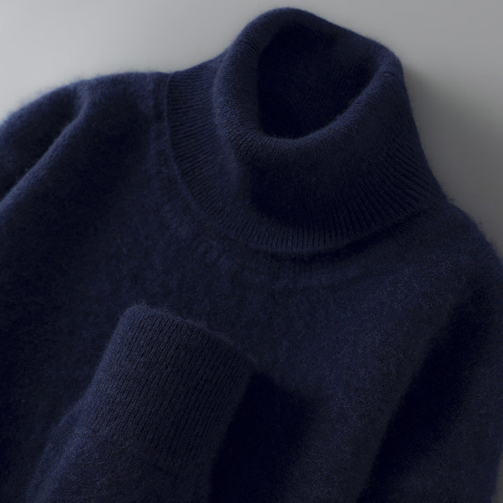 Men's Wool Sweater, 100% Wool, Stand Collar, Business Style