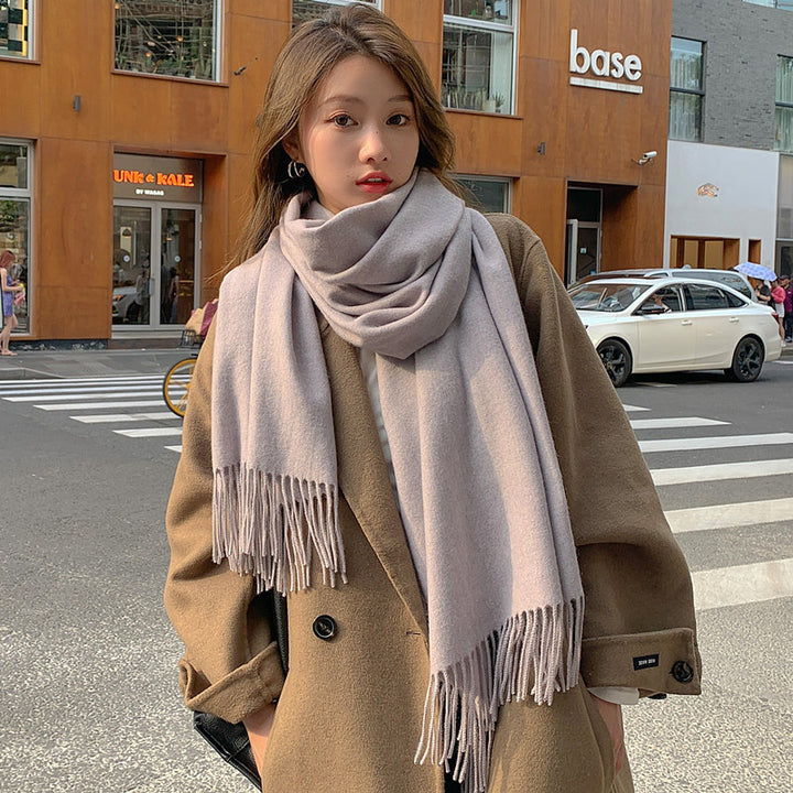 Winter scarf in cashmere look, 200x70 cm