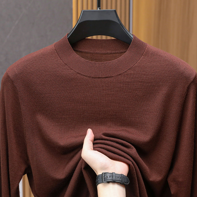 Machine washable long sleeve shirt made of sheep's wool