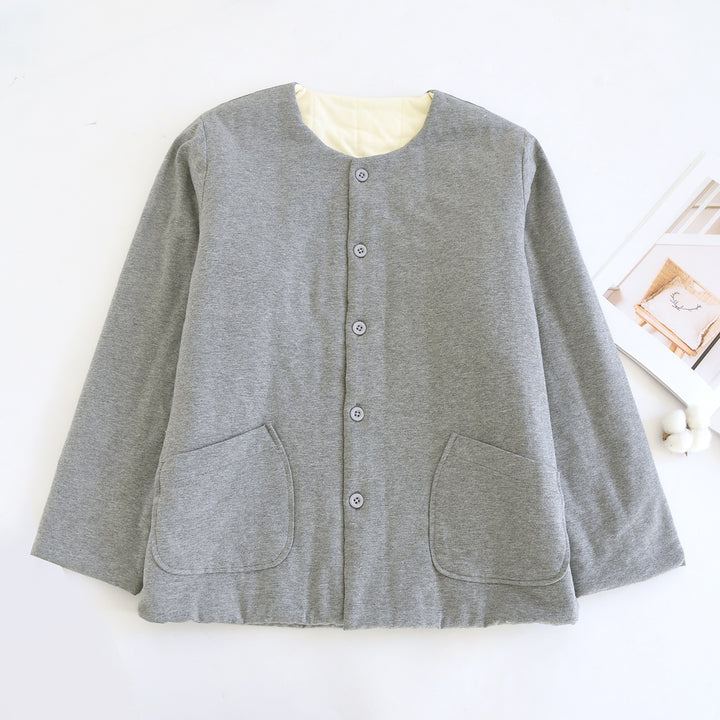 Light women's quilted jacket with cotton filling