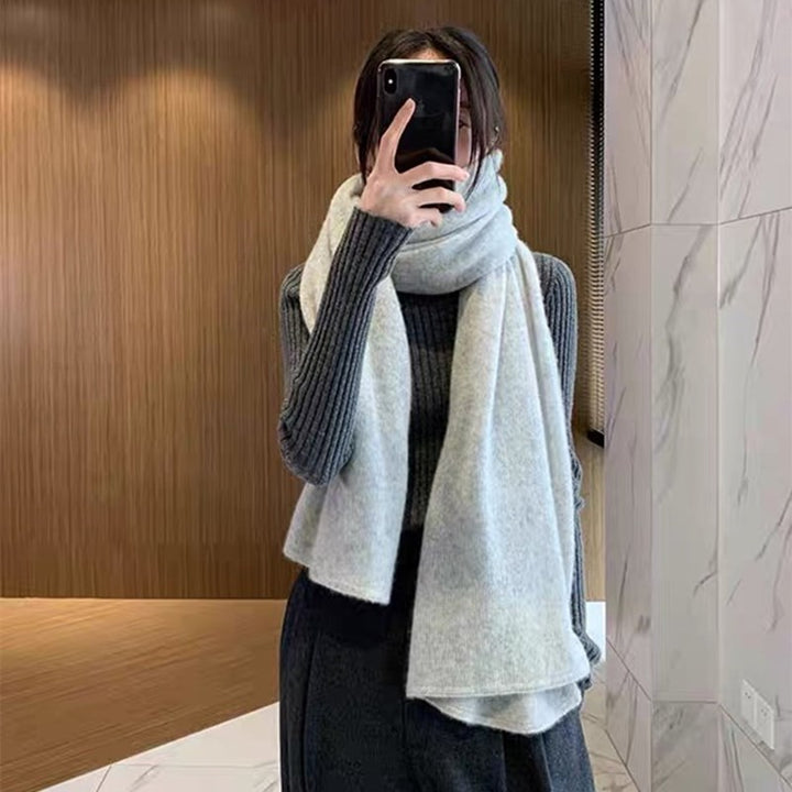Wool scarf, 180x60cm, plain