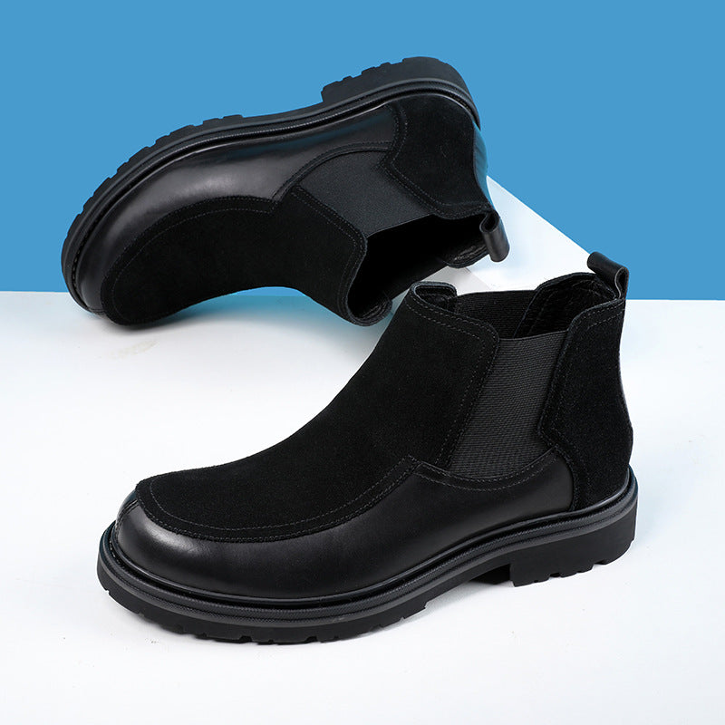 Men's Chelsea boots, lined, classic design