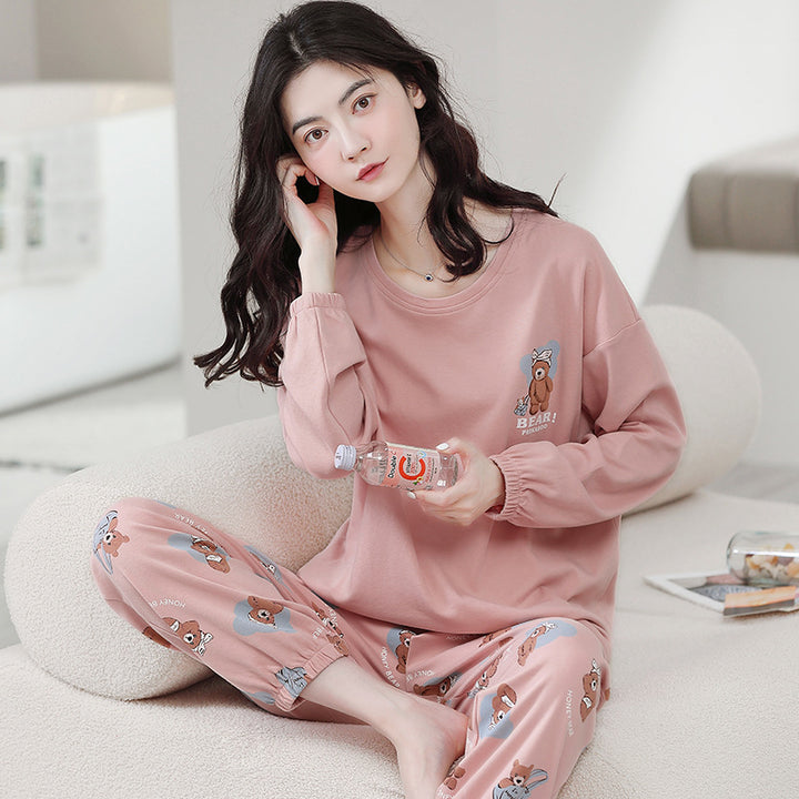 Reversible cotton pajamas, long sleeves