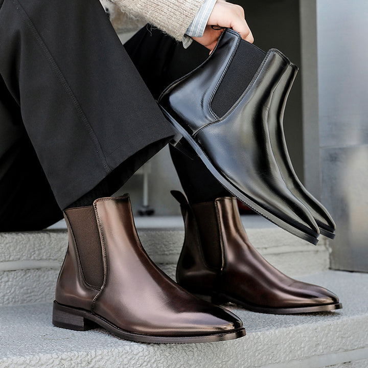 Men's ankle boots, classic Chelsea boots