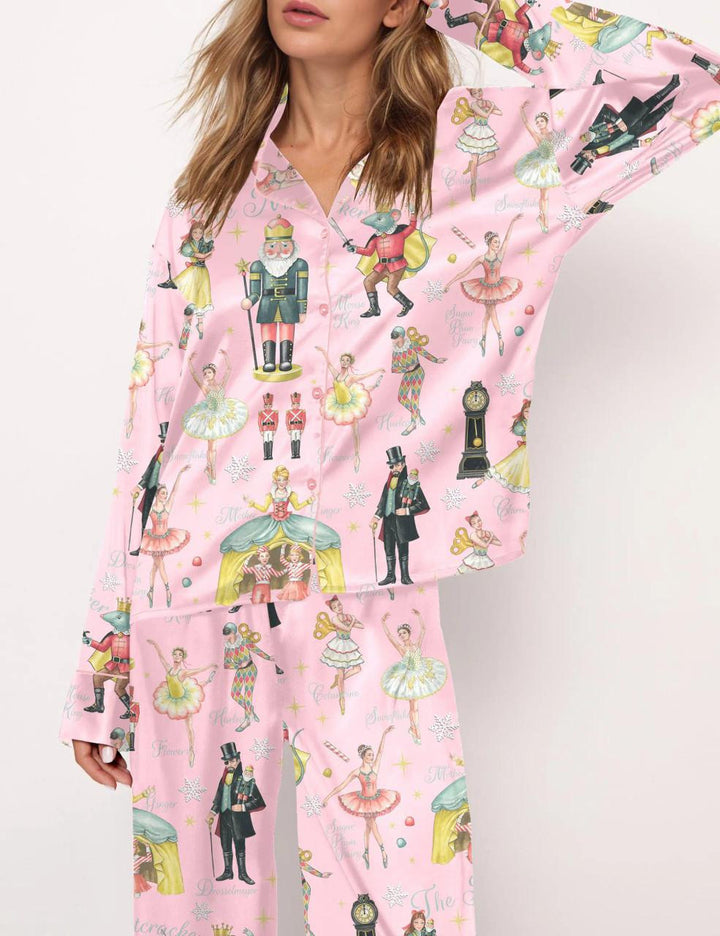 Women’s Pajamas with Christmas Design, Long Sleeve, Set