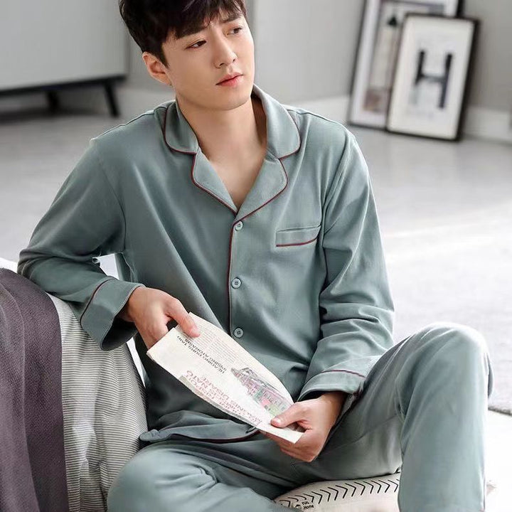 Men's Pajama Set made of pure cotton, lightweight