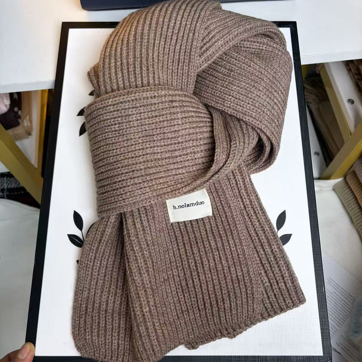 Knitted scarf, 20x160 cm, for autumn and winter