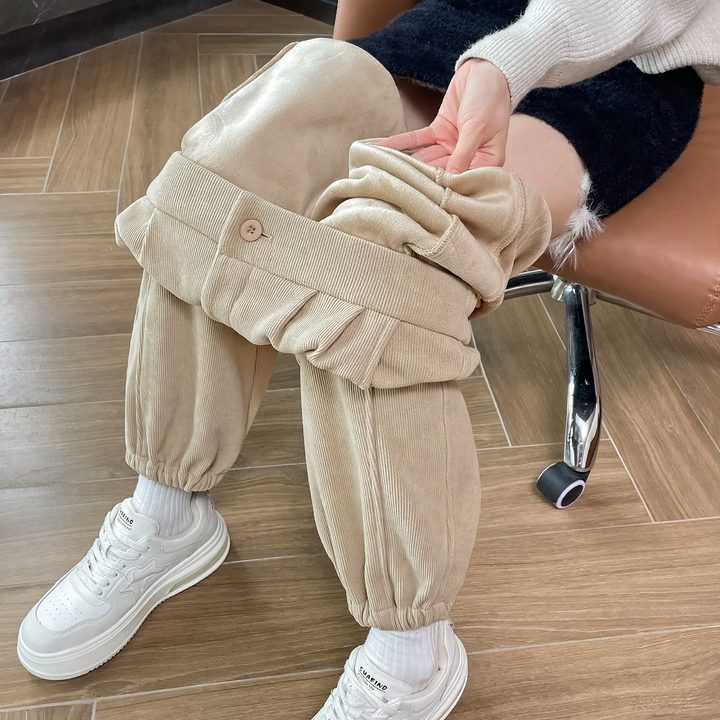 Padded Chenille Cord Leisure Pants