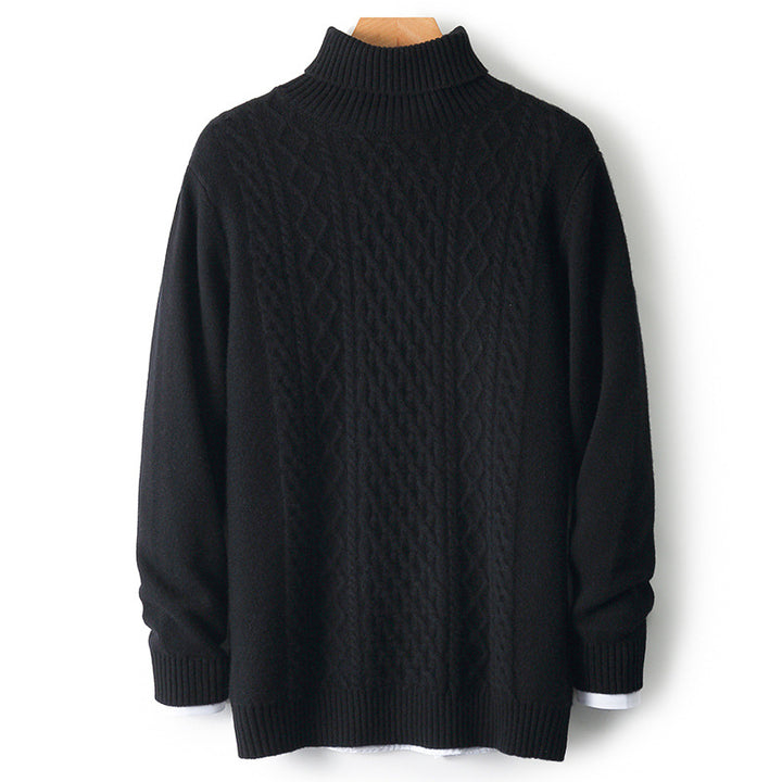 Warmer turtleneck sweater made of 100% merino wool
