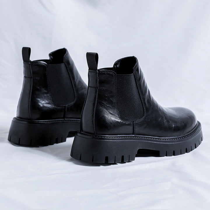 Men's Chelsea Boots 2116-R, flat, faux leather