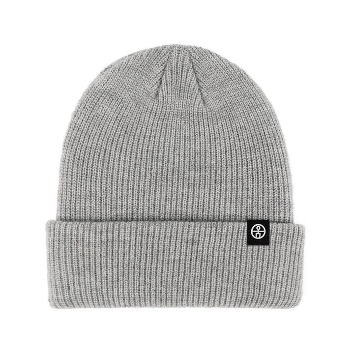 Warm knitted hat for winter, solid color, 22x20 cm
